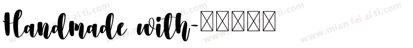 Handmade with字体转换